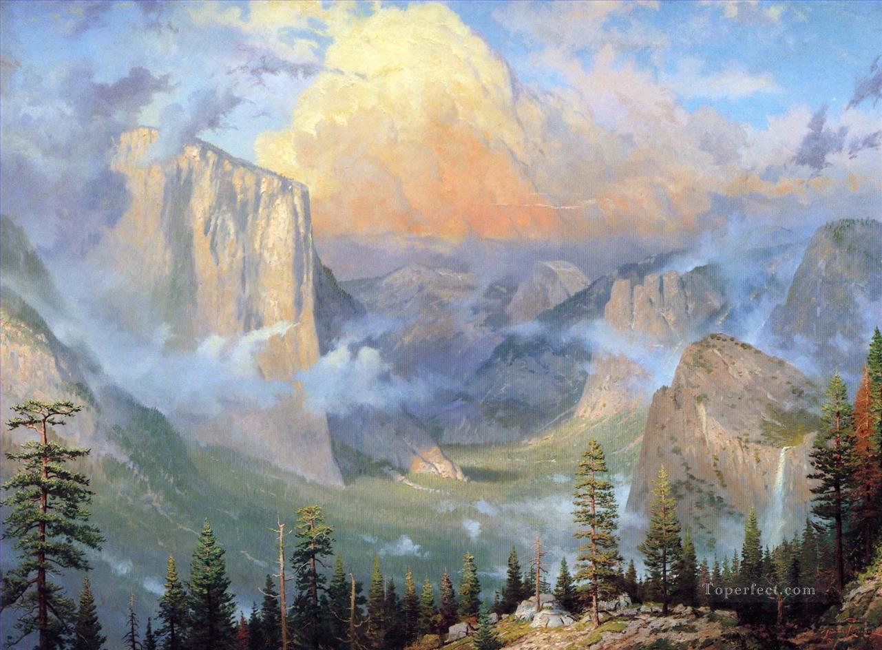 Navidad en Yosemite Valley TK Pintura al óleo